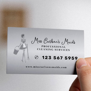 Carte De Visite Nettoyage de maison femme de ménage service de mén