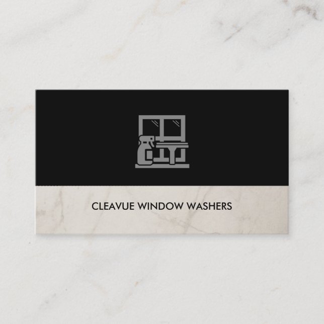 Carte De Visite Nettoyage de Maison Lavage de Vitres  (Devant)