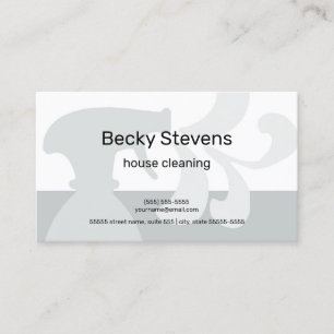 Carte De Visite Nettoyage de maison moderne simple Spray Gris bout