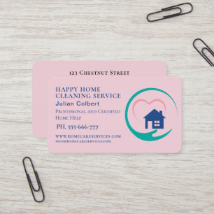 Carte De Visite Nettoyage de maison Services de maison Charmant Ro