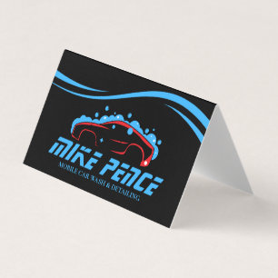 Carte De Visite Nettoyage de voiture mobile Détailing Lavage sous 