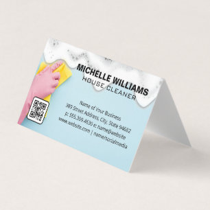 Carte De Visite Nettoyage des domestiques Les soap-sons Code Q