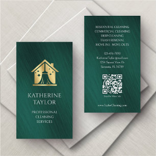 Carte De Visite Nettoyage Entretien Écologique Vert