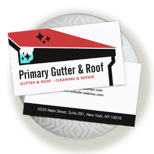 Carte De Visite Nettoyage et réparation des toits de goutte