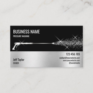 Carte De Visite Nettoyage haute pression professionnel Entreprise