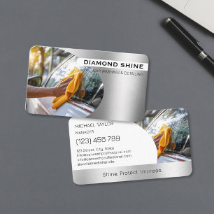 Carte De Visite Nettoyage Lavage De Détail De Voiture Professionne
