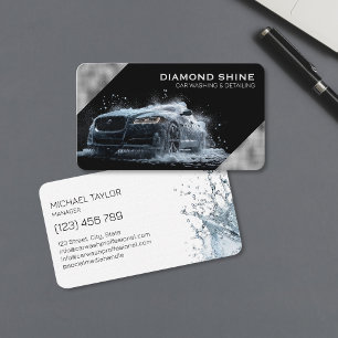 Carte De Visite Nettoyage Lavage De Voiture De Détail Professionne
