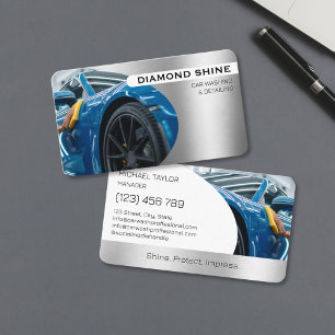 Carte De Visite Nettoyage Lavage De Voiture De Détail Professionne