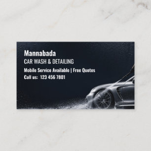 Carte De Visite Nettoyage Lavage De Voiture De Luxe Professionnel