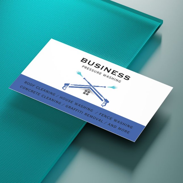 Carte De Visite Nettoyage professionnel du lavage de pression (Créateur téléchargé)