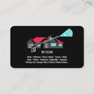 Carte De Visite Nettoyage professionnel sous pression Nettoyage so