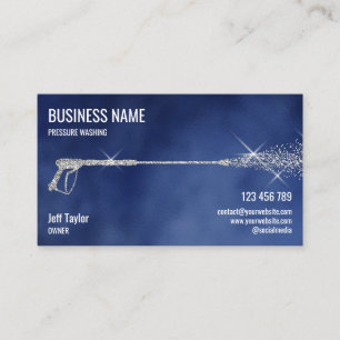 Carte De Visite Nettoyage professionnel sous pression Nettoyage so