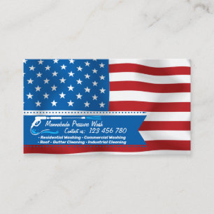 Carte De Visite Nettoyage sous pression patriotique