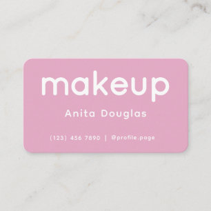 Carte De Visite Nettoyer le maquillage minimaliste moderne