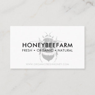 Carte De Visite Nettoyer simple Bumble Bee Apiary Honey