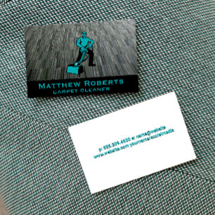 Carte De Visite Nettoyeur à vapeur   Arrière - plan de tapis