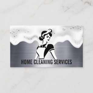 Carte De Visite Nettoyeur de domestique Savons Suds Arrière -