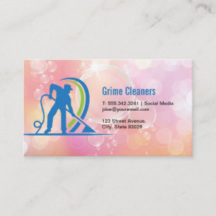 Carte De Visite Nettoyeur de tapis Concierge Services de femme