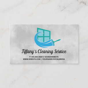 Carte De Visite Nettoyeurs de maisons   Squeegee de fenêtre   Maid