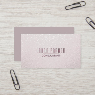 Carte De Visite Nettoyez le minimaliste moderne de rose simple de
