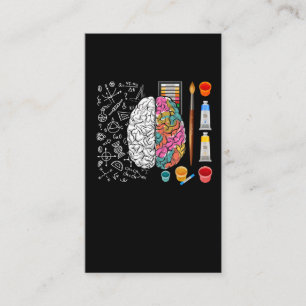Carte De Visite Neurochirurgien du cerveau coloré Artiste scientif