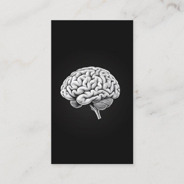 Carte De Visite Neurologue Cerveau Docteur Moderne Gras (Devant)