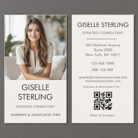 Neutre Minimal QR Code photo Moderne