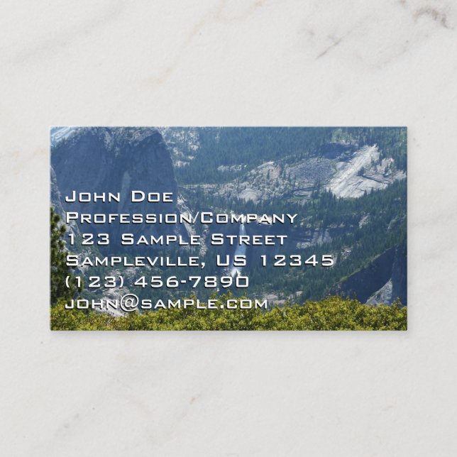 Carte De Visite Nevada Falls depuis le Panorama Trail (Devant)