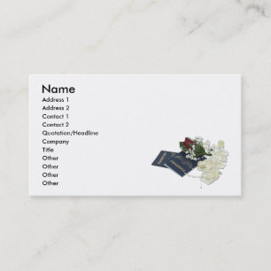 Carte De Visite NewlywedsTraveling101610, nom, adresse 1, Addr…