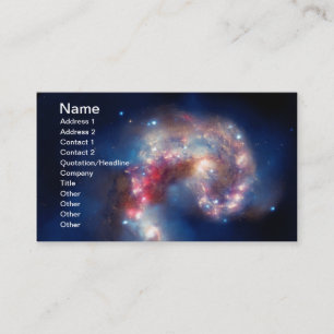 Carte De Visite NGC 4038 Antennes Galaxies NASA
