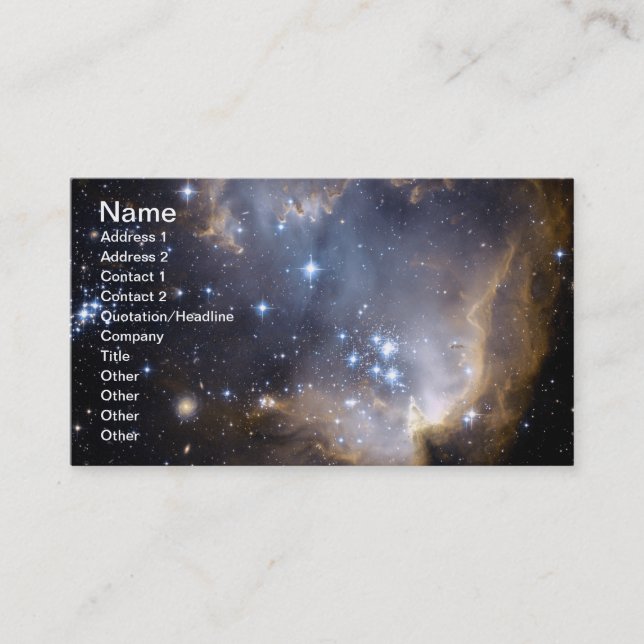 Carte De Visite NGC 602 étoiles brillantes NASA (Devant)