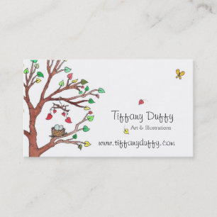 Carte De Visite Nid d'oiseau avec mobile