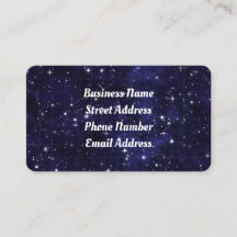 Carte de visite Night Sky