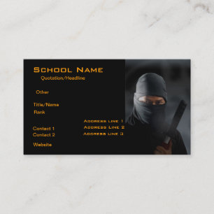 Carte de visite Ninja