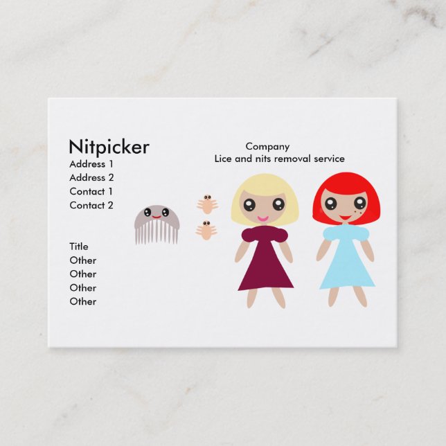 Carte de visite NitPicker (Devant)