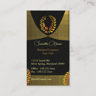 Carte De Visite Noble Laurel Wreath Professional
