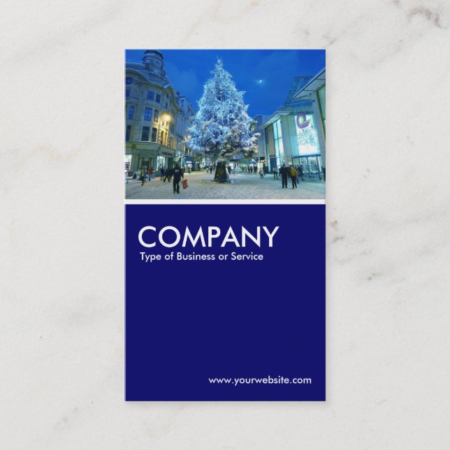 Carte De Visite Noël - Deep Navy (Devant)