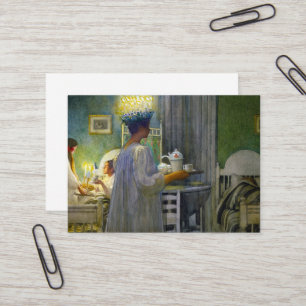 Carte De Visite Noël matin, Fête de Saint Lucy