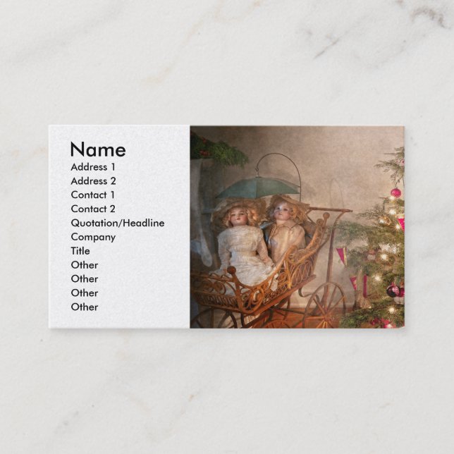 Carte De Visite Noël - Mon premier Noël (Devant)