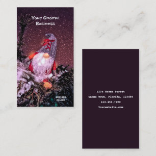 Carte De Visite Noël Vacances Parties scintillant neige mignonne G