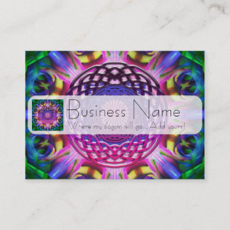 Carte De Visite Noeud pourpre de Celtic d'arc-en-ciel