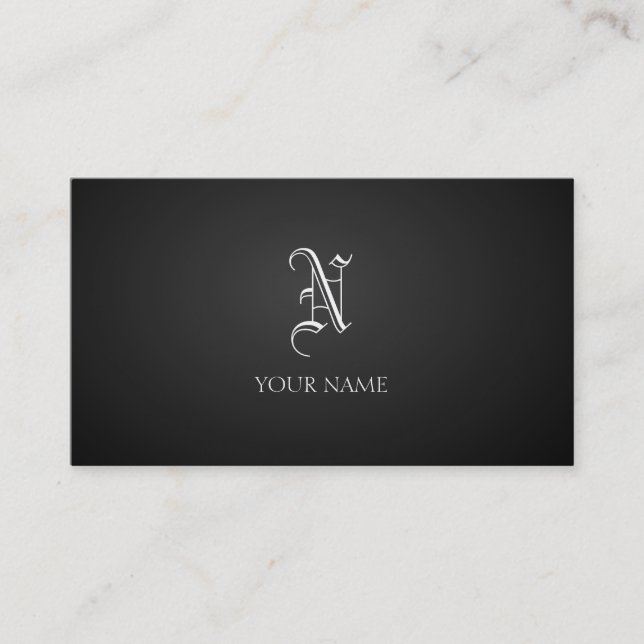 Carte De Visite Noir (Devant)