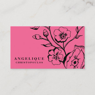 Carte De Visite noir 311-Lush rose