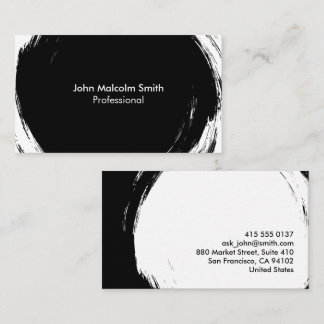 Carte De Visite Noir abstrait
