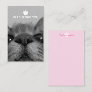 Carte De Visite Noir&Blanc 17yro kitty Blank