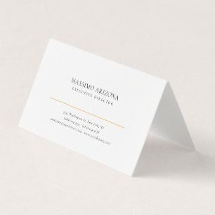 Carte De Visite Noir Blanc Minimaliste Simple Lin Premium