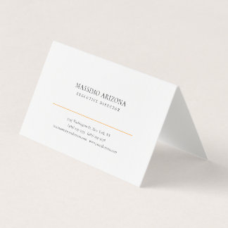 Carte De Visite Noir Blanc Minimaliste Simple Lin Premium