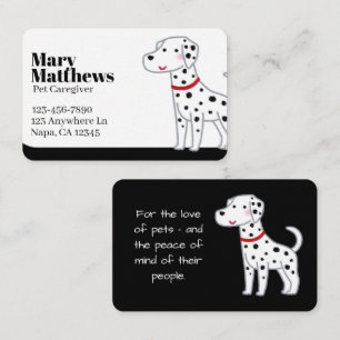 Carte De Visite Noir & Blanc Personnalisable Pet Sitter