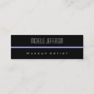 Carte de visite noir bleu clair standard taille mi