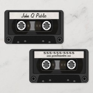 Carte De Visite Noir de bande de mélange